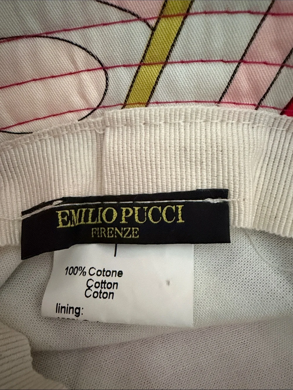 Emilio Pucci Multicolor Abstract Print Bucket Hat - Pink, Red, Yellow Size I